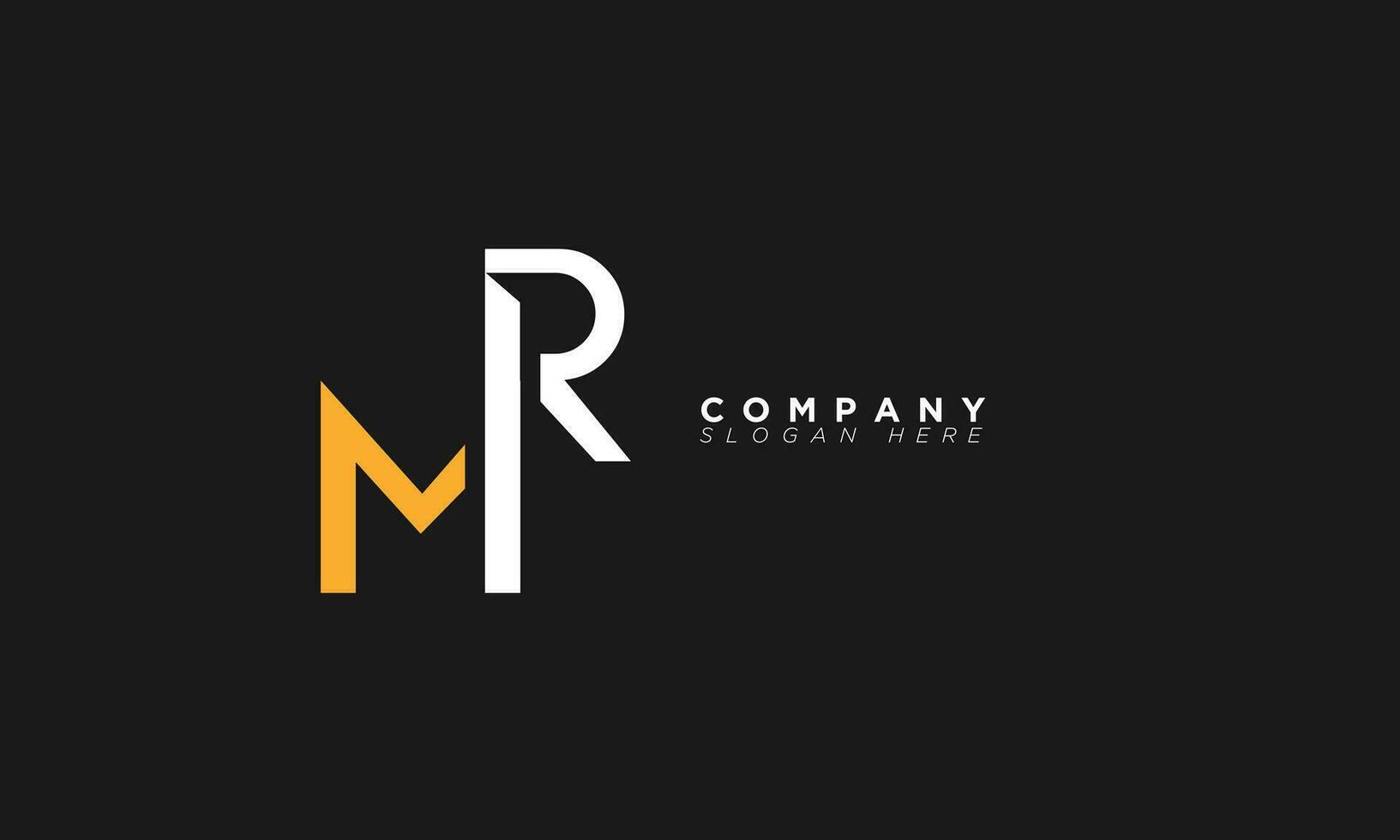 MR Alphabet letters Initials Monogram logo RM, M and R vector