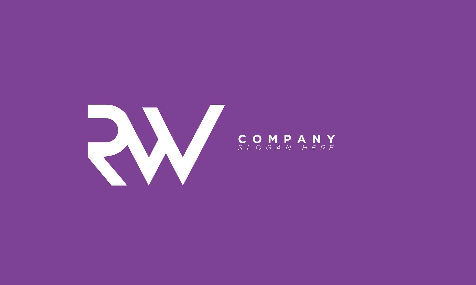RW Alphabet letters Initials Monogram logo WR, R and W 26993780 Vector