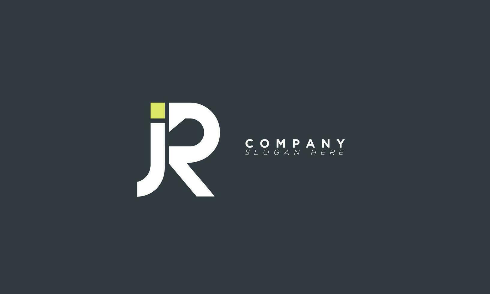 JR Alphabet letters Initials Monogram logo RJ, J and R vector