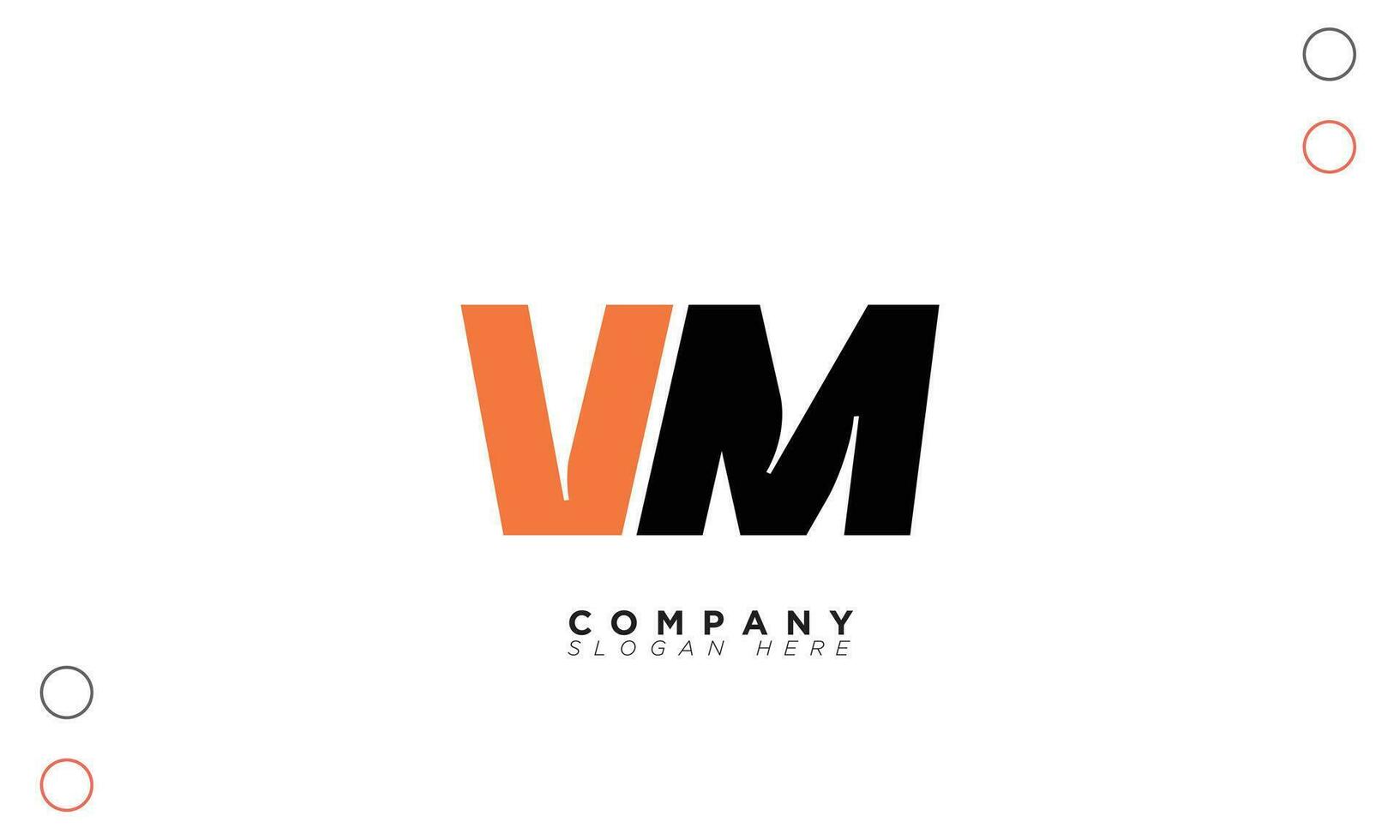 vm alfabeto letras iniciales monograma logo mv, v y m vector