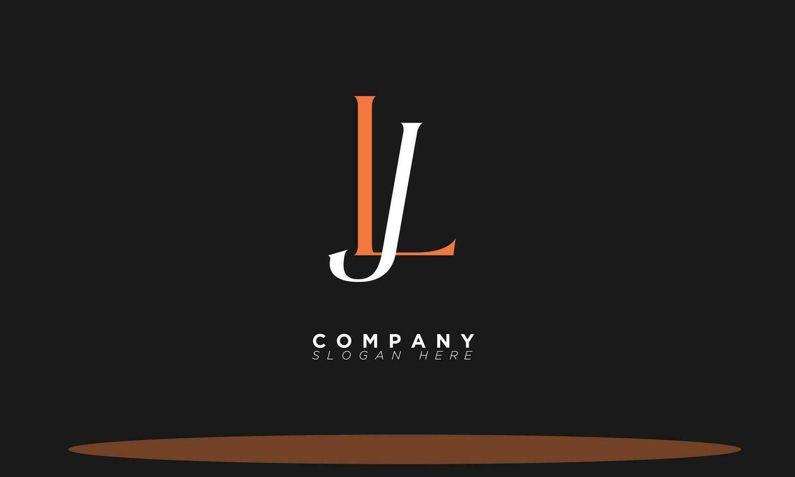 LJ Alphabet letters Initials Monogram logo JL, L and J vector