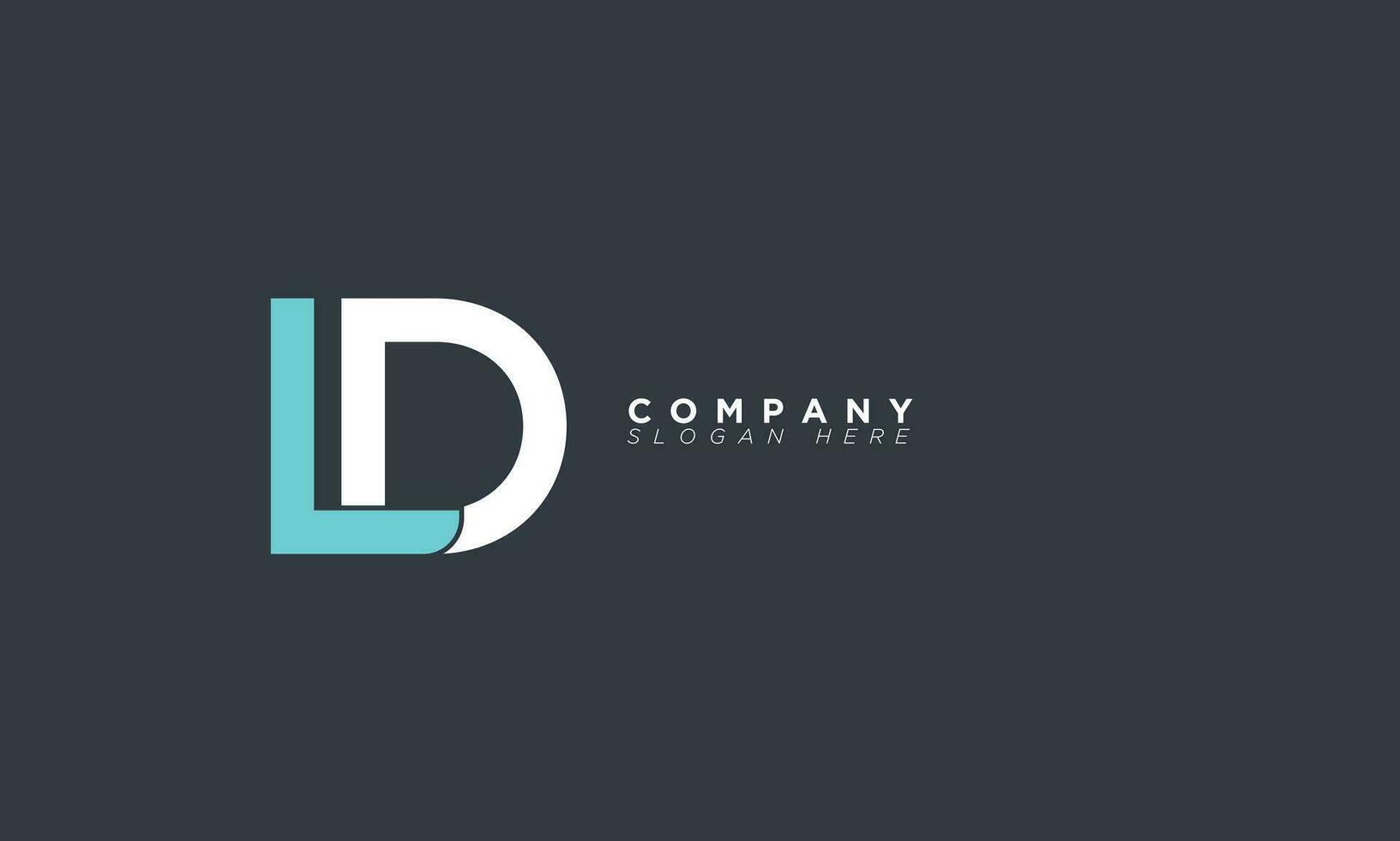 LD Alphabet letters Initials Monogram logo DL, L and D vector