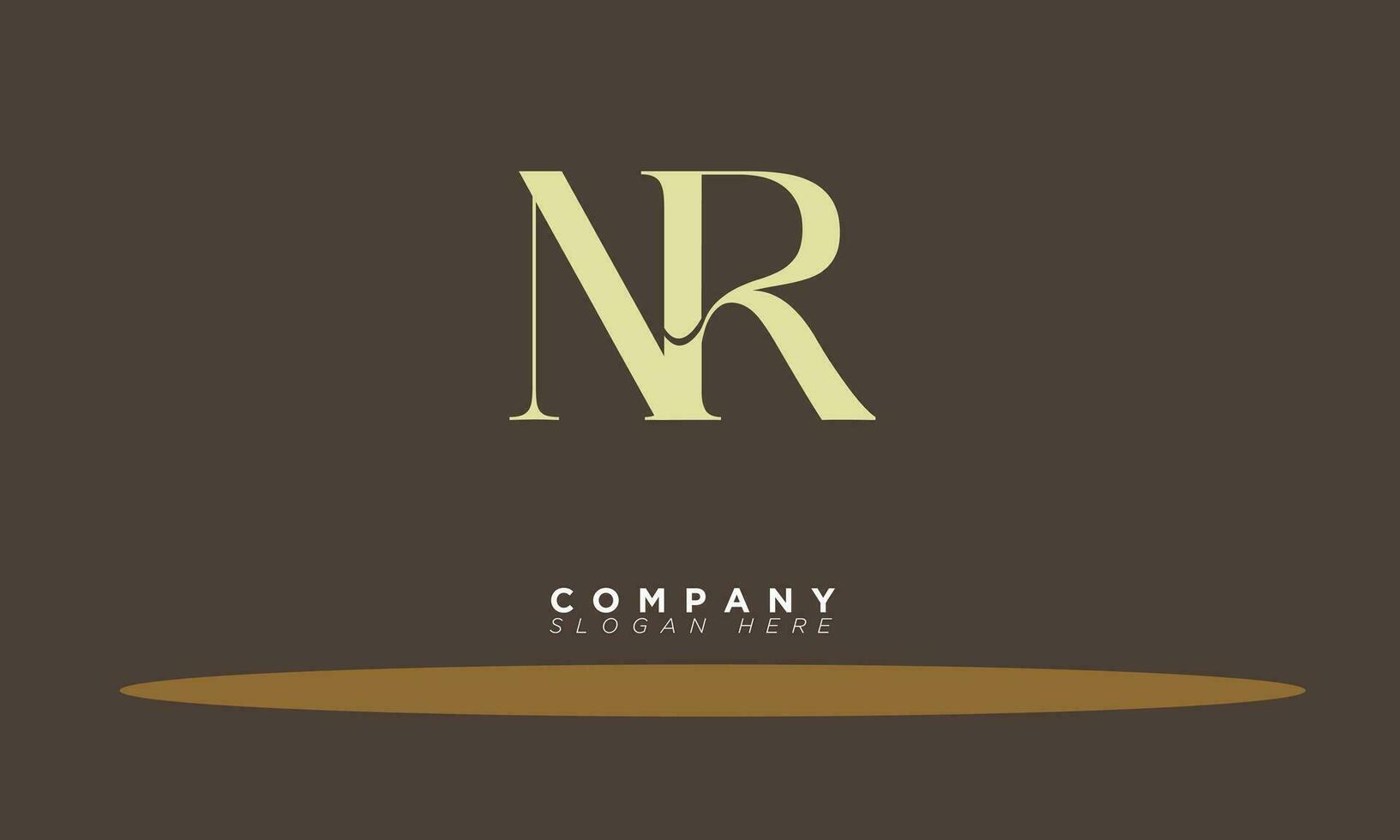 NR Alphabet letters Initials Monogram logo RN, N and R vector
