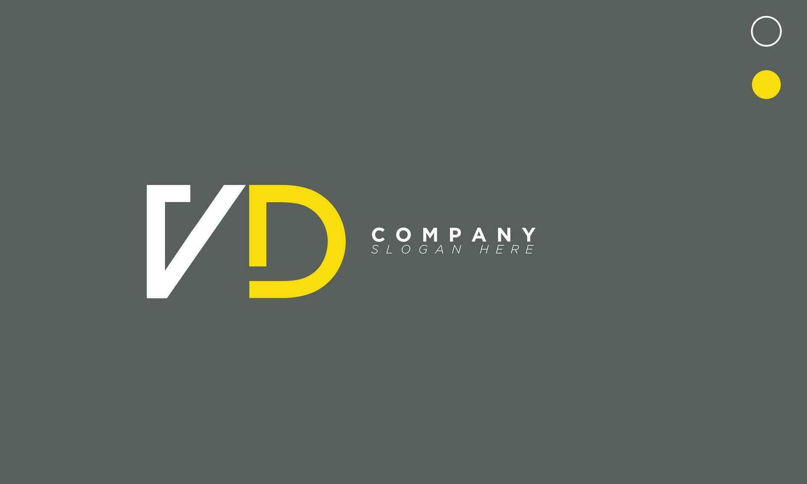 VD Alphabet letters Initials Monogram logo DV, V and D vector