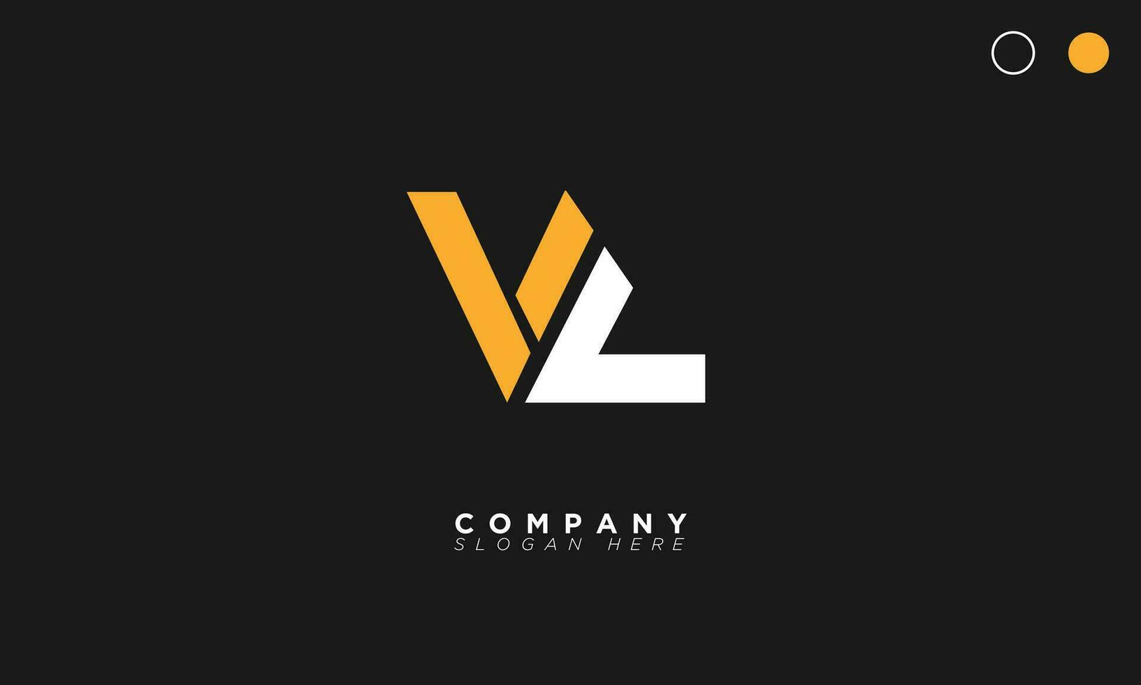 LV VL Letter Business Logo Design Alphabet Icon Vector Symbol