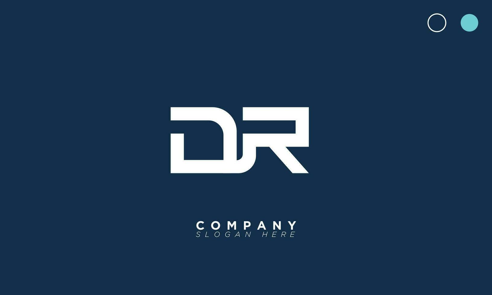 DR Alphabet letters Initials Monogram logo RD, D and R vector