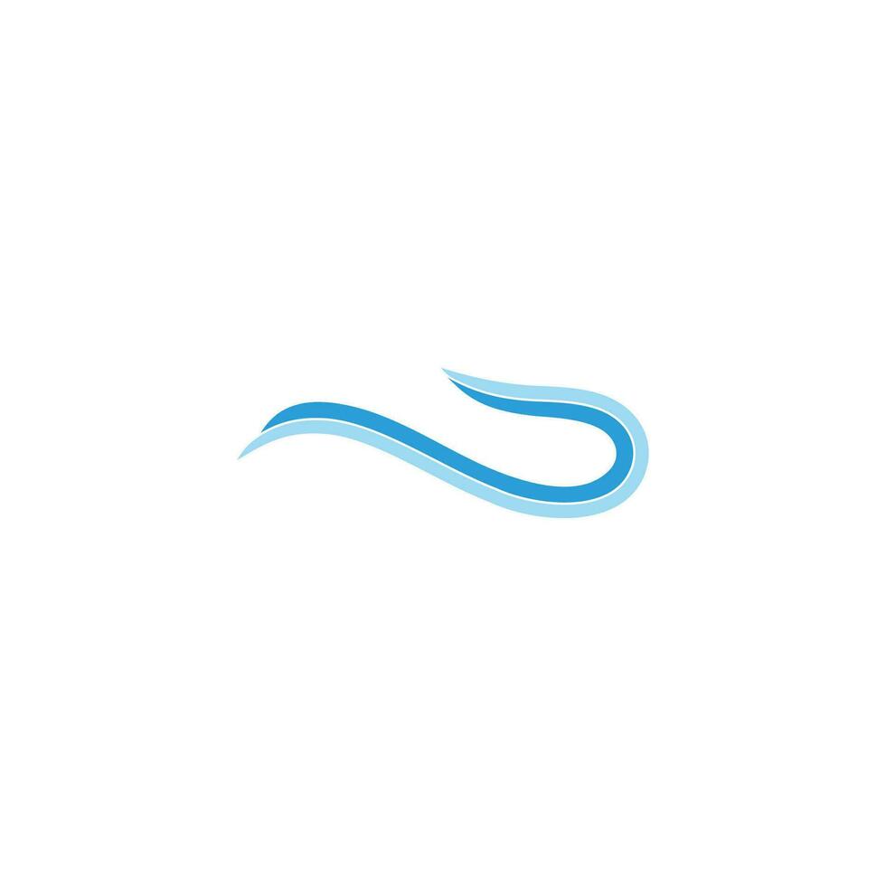 gradient colors thin wave logo vector