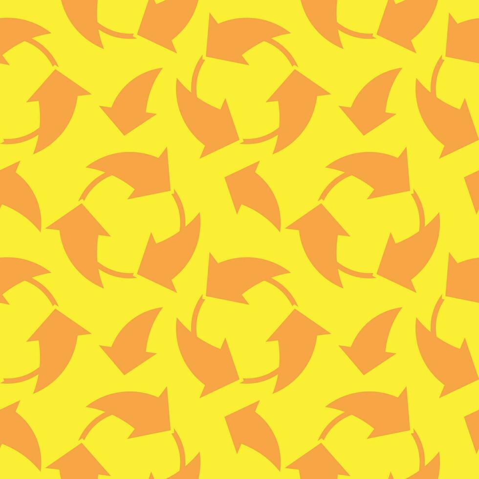 yellow arrows rotate seamless background vector