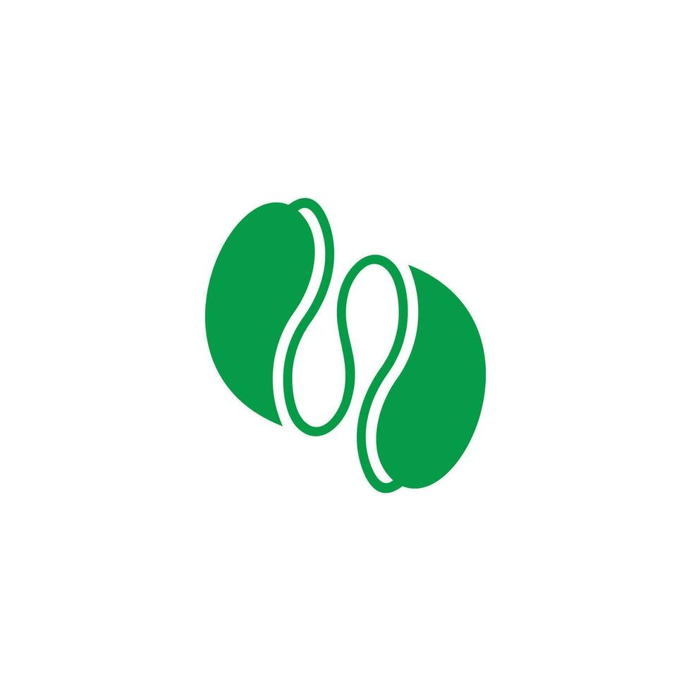 curves smooth leaf decoration logo vector