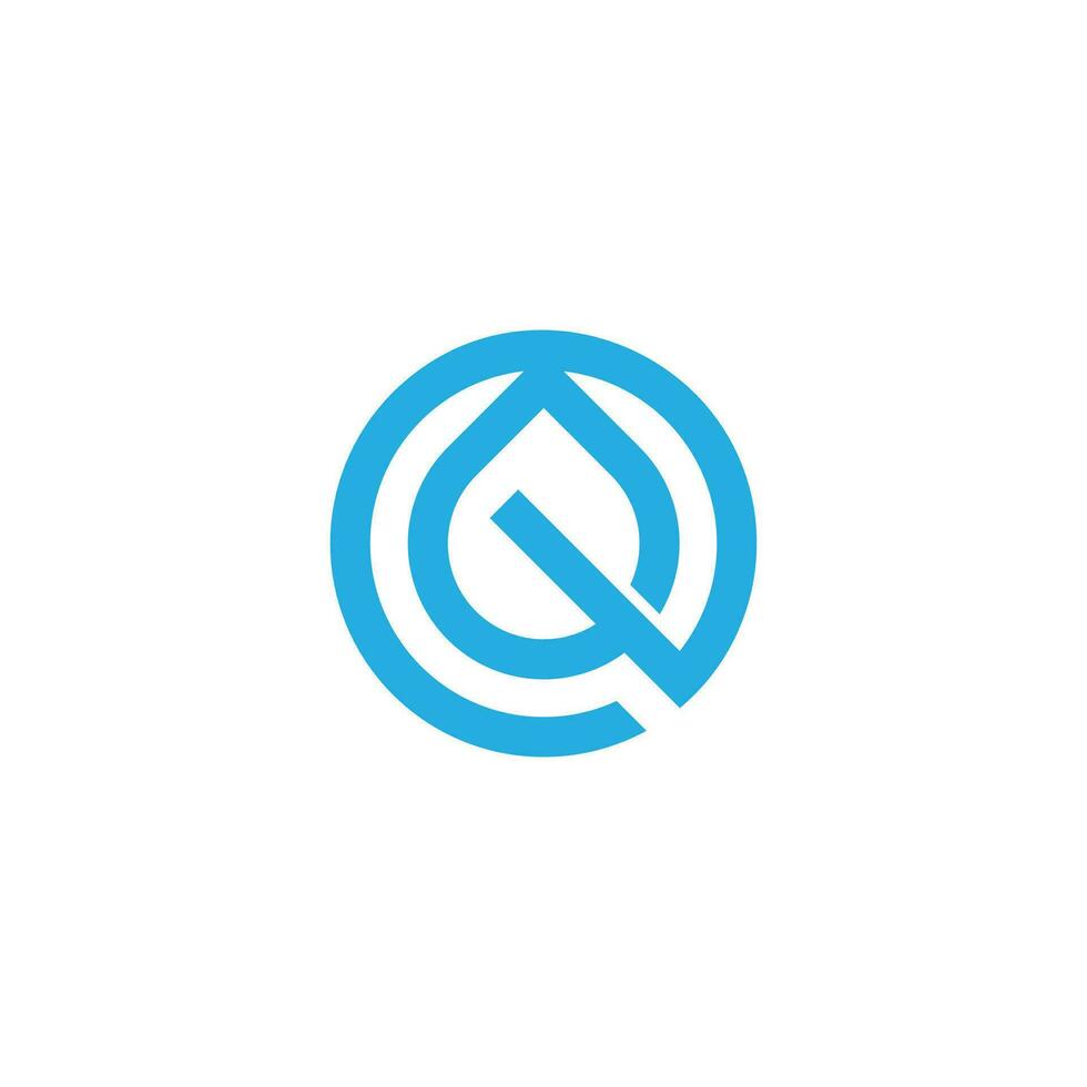 letter e eco drop pure water logo vector