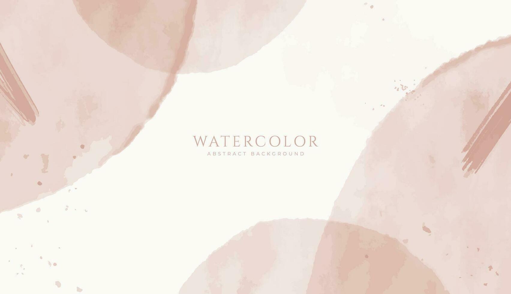 Abstract horizontal watercolor background. Neutral light colored empty space background illustration vector