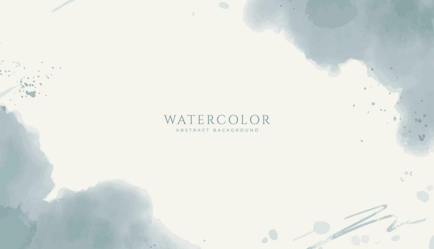 Abstract horizontal watercolor background. Neutral light colored empty space background illustration vector