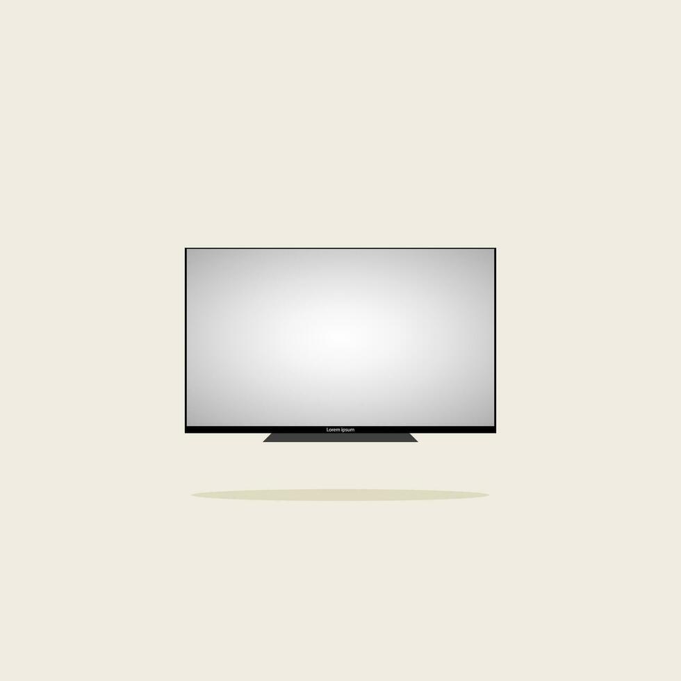 Vector Television Flat Design Animation Mock Up Simple Attractive