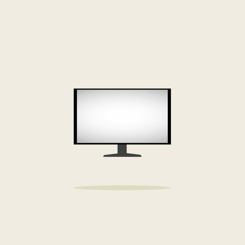 Vector Television Flat Design Animation Mock Up Simple Attractive