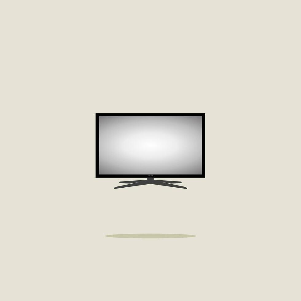 Vector Television Flat Design Animation Mock Up Simple Attractive