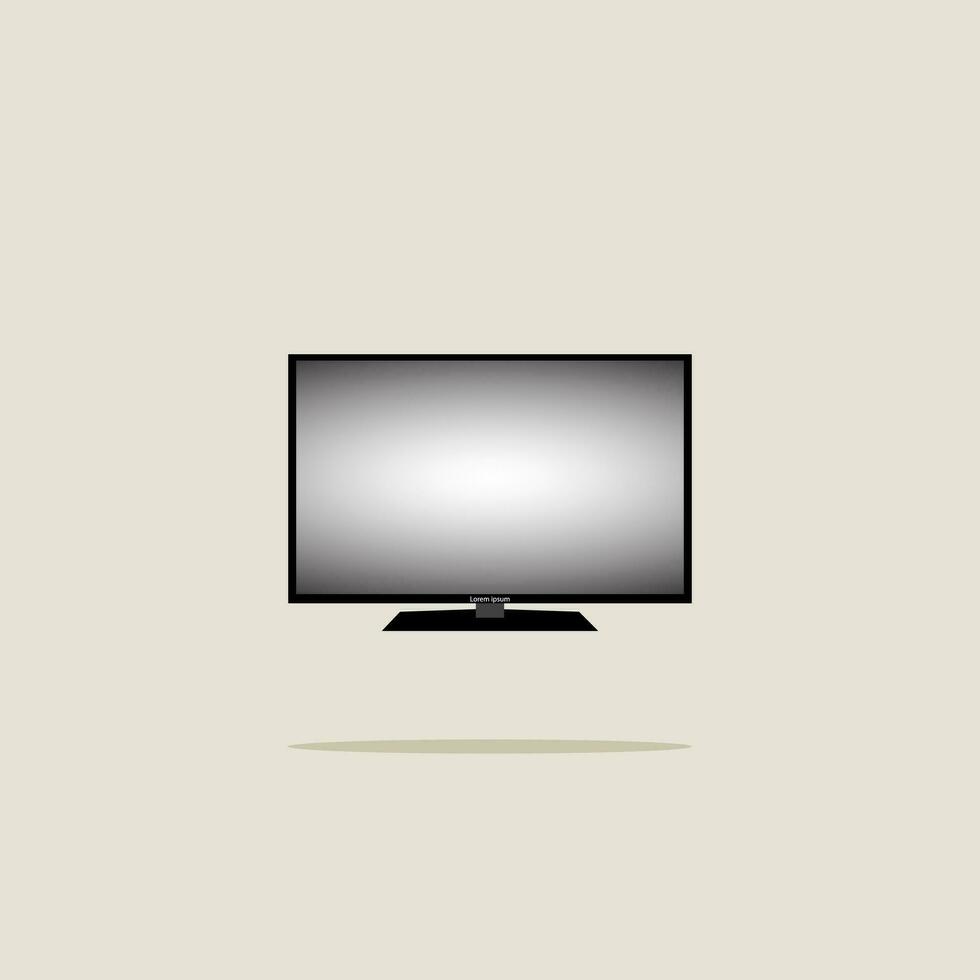 Vector Television Flat Design Animation Mock Up Simple Attractive