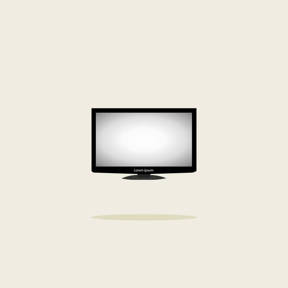 Vector Television Flat Design Animation Mock Up Simple Attractive