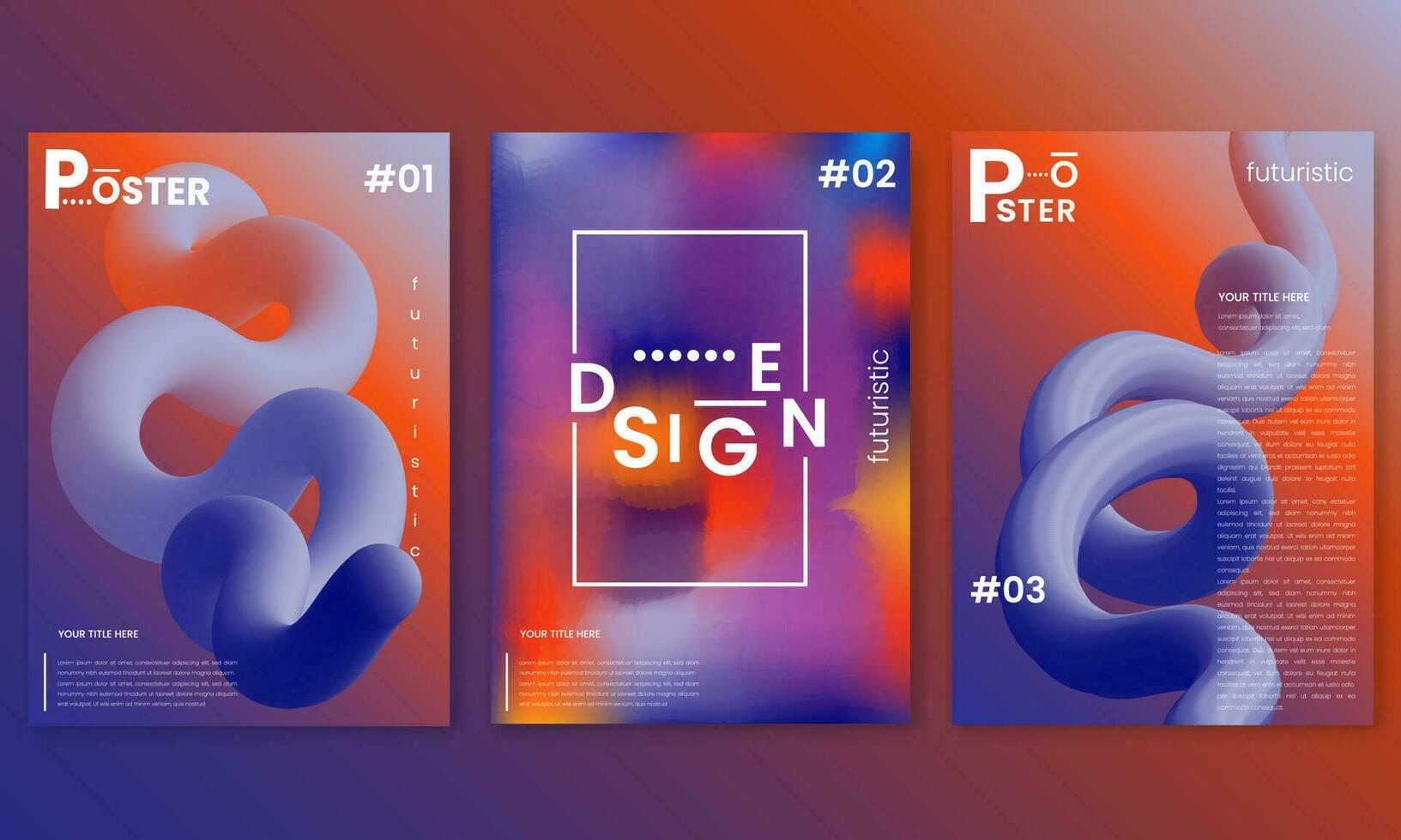 Electronic music festival poster. Vector illustration of abstract colorful gradient liquid shape. Club invitation template with smooth fluid wave Free Vector