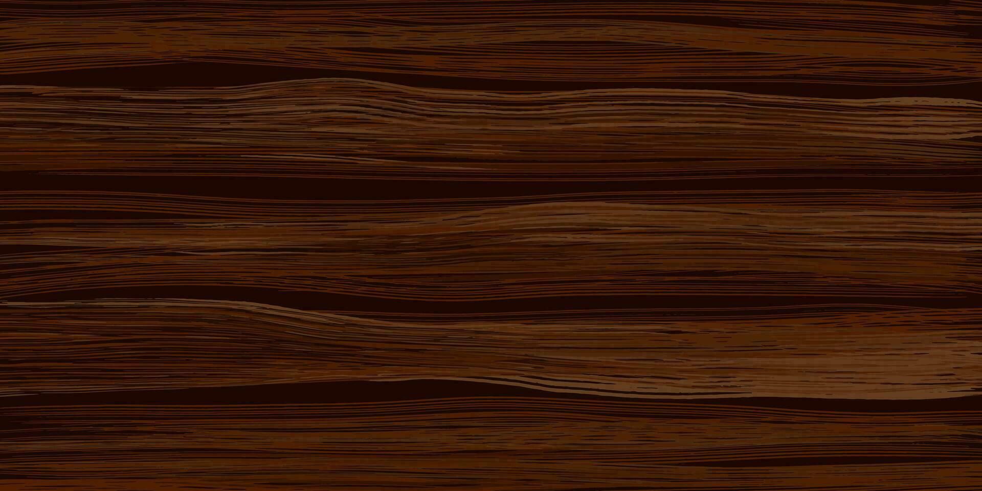 Dark wood texture background. Old dried horizontal wooden planks. Vector illustration