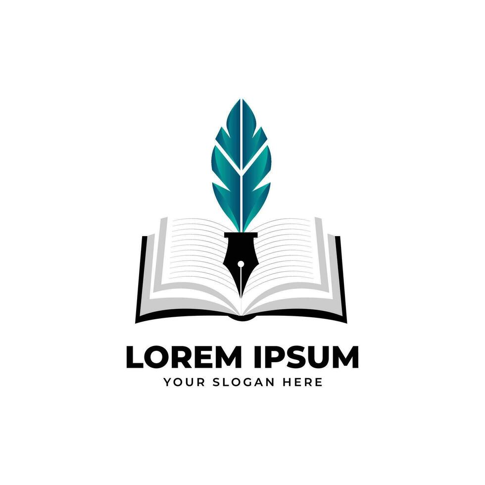 Education with pen Logo Template vector design