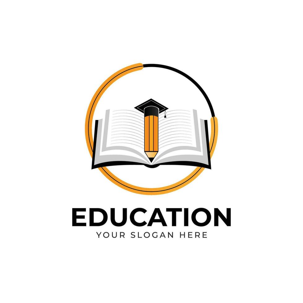Education logo design vector template