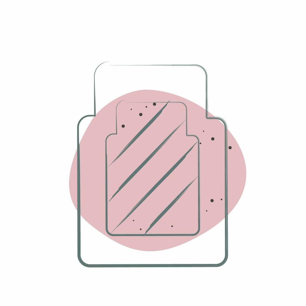 Icon Car Mat. related to Spare Parts symbol. Color Spot Style. simple design editable. simple illustration vector