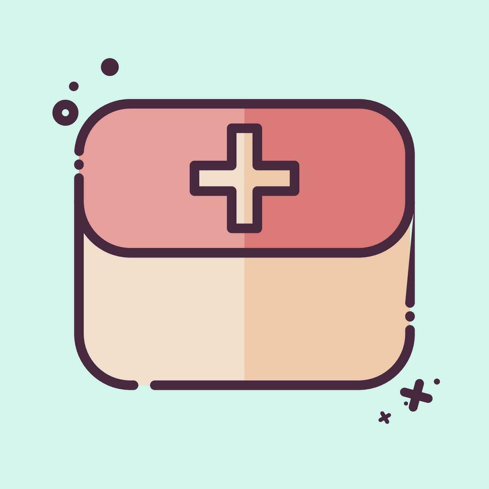 Icon First Aid Kit. related to Spare Parts symbol. MBE style. simple design editable. simple illustration vector