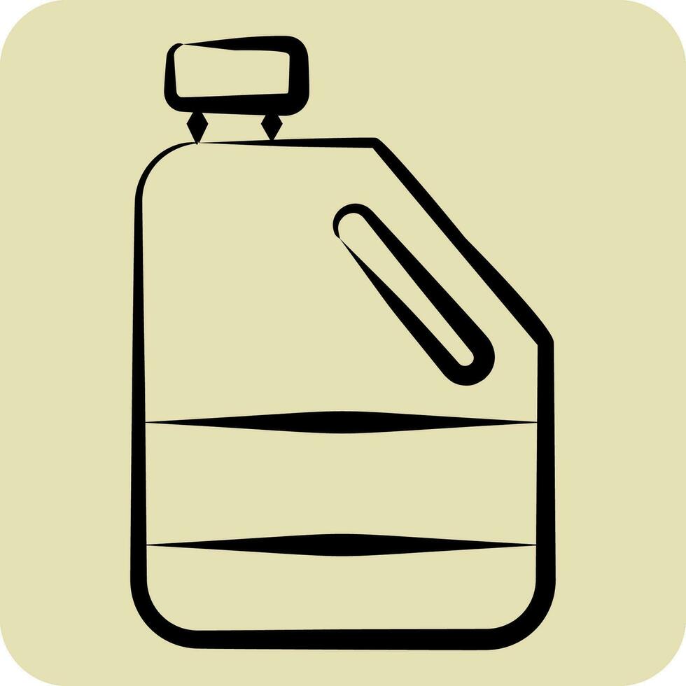 Icon Antifreeze. related to Spare Parts symbol. hand drawn style. simple design editable. simple illustration vector