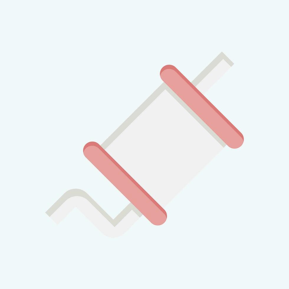 Icon Exhaust. related to Spare Parts symbol. flat style. simple design editable. simple illustration vector