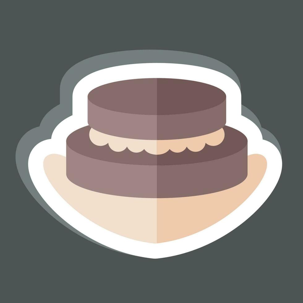 Sticker Patty. related to Argentina symbol. simple design editable. simple illustration vector