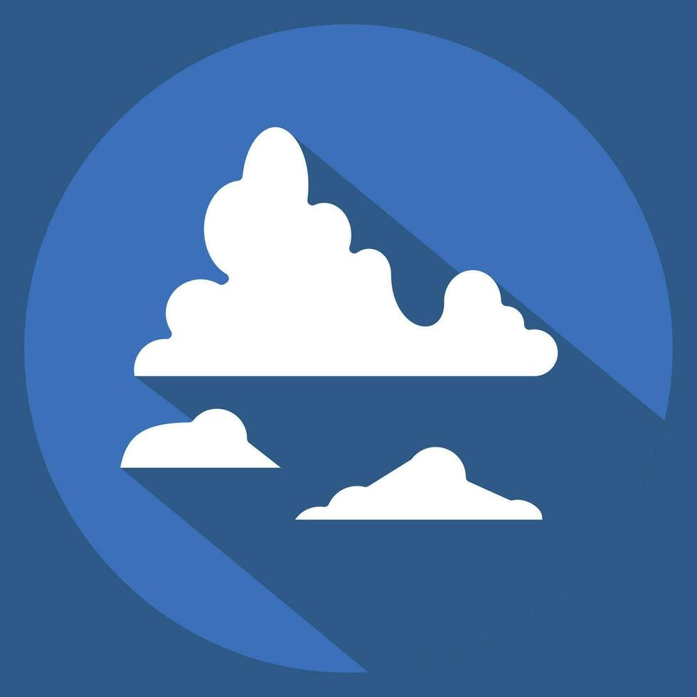 Icon Glacier. related to Argentina symbol. long shadow style. simple design editable. simple illustration vector