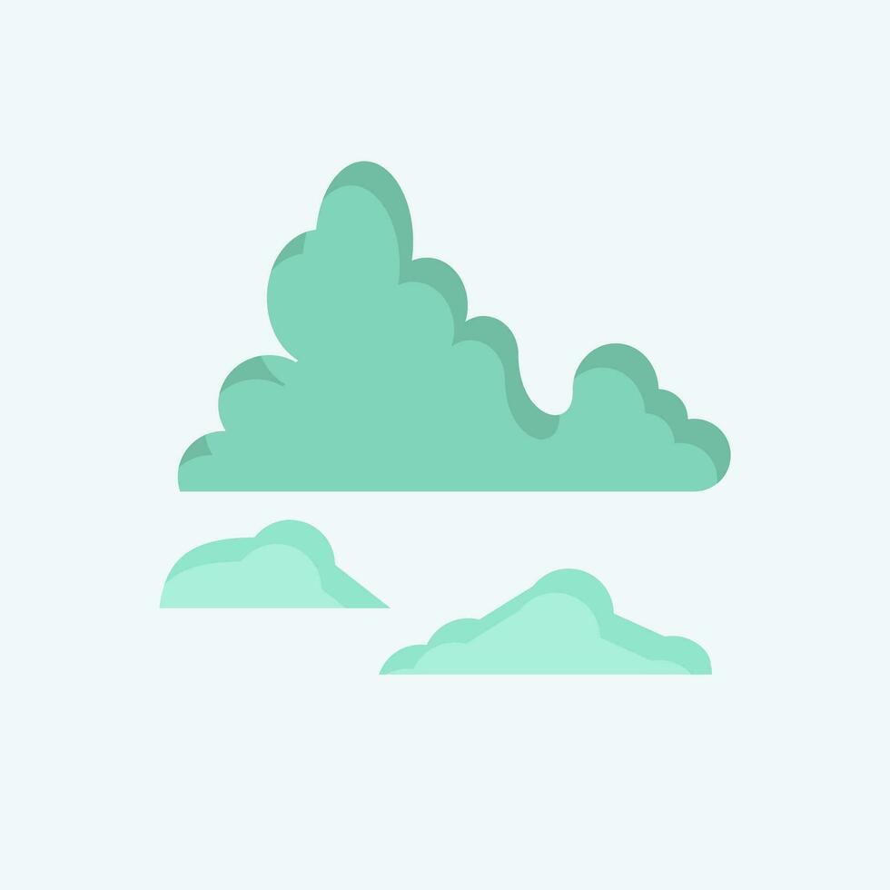 Icon Glacier. related to Argentina symbol. flat style. simple design editable. simple illustration vector