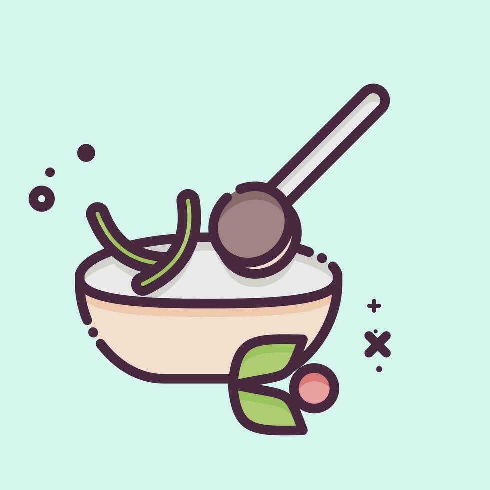 Icon Chimichurri. related to Argentina symbol. MBE style. simple design editable. simple illustration vector