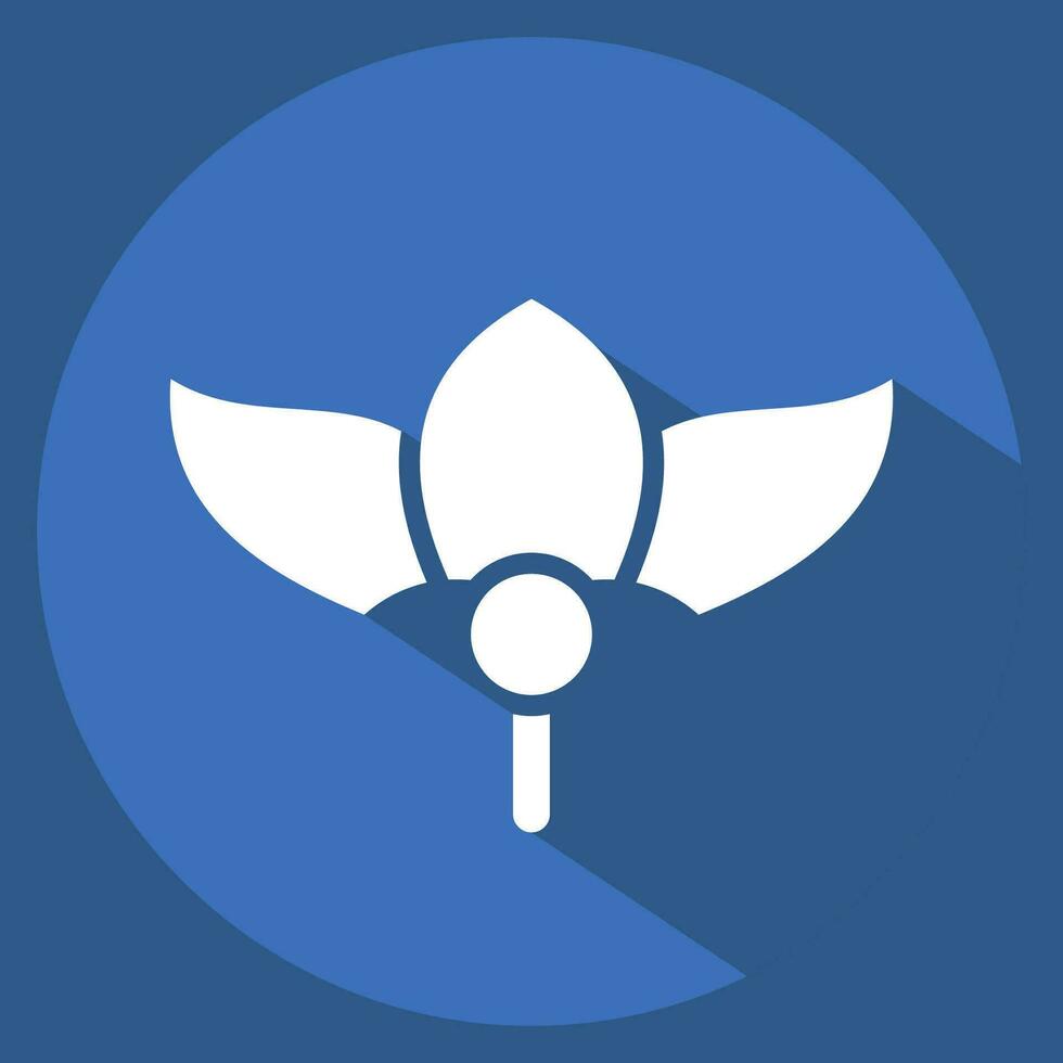 Icon Erythrina. related to Argentina symbol. long shadow style. simple design editable. simple illustration vector