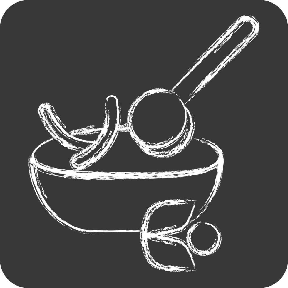 Icon Chimichurri. related to Argentina symbol. chalk Style. simple design editable. simple illustration vector