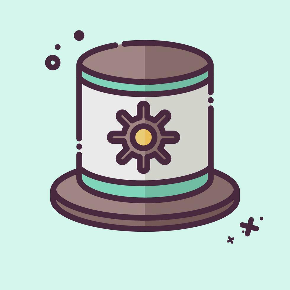 Icon Hat. related to Argentina symbol. MBE style. simple design editable. simple illustration vector