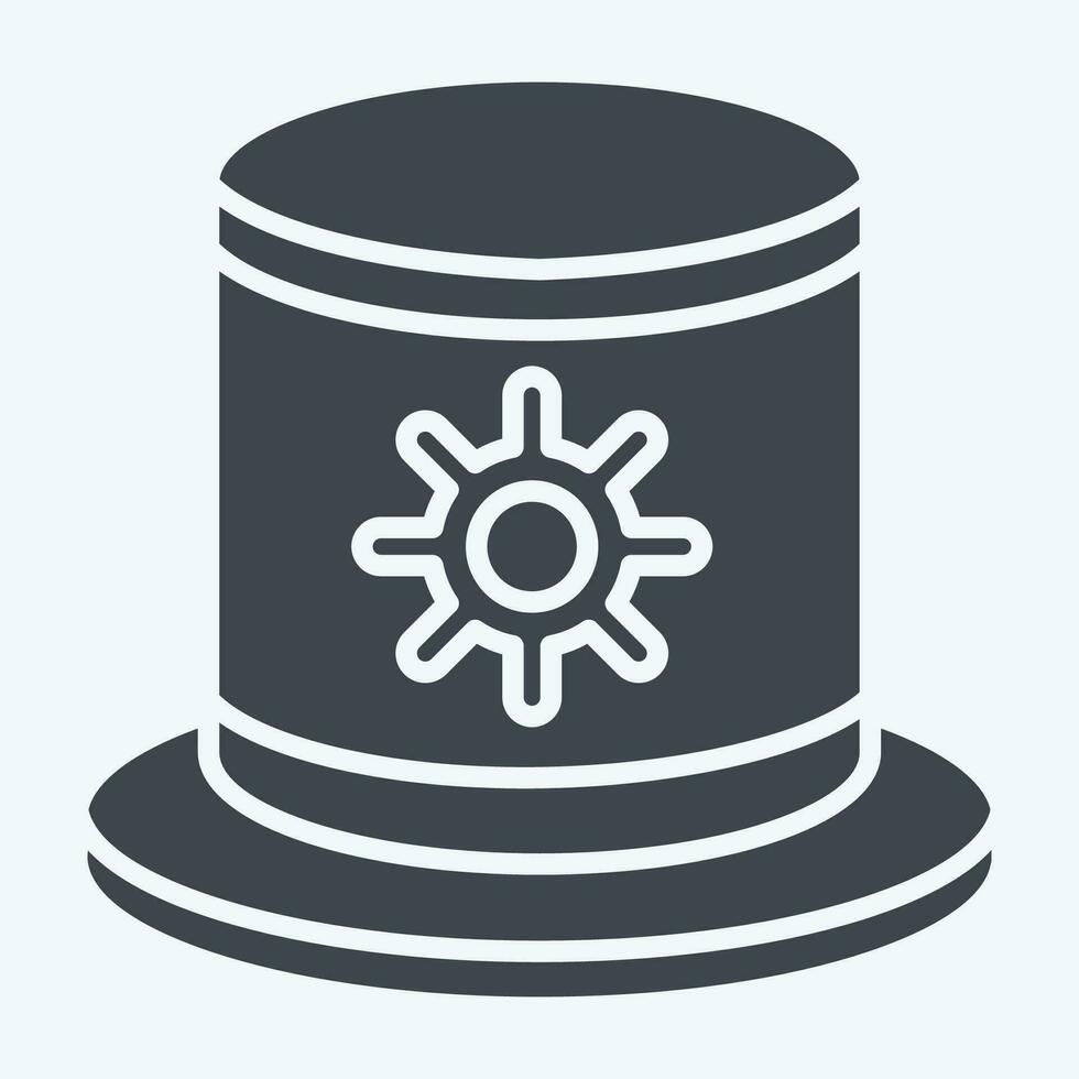 Icon Hat. related to Argentina symbol. glyph style. simple design editable. simple illustration vector