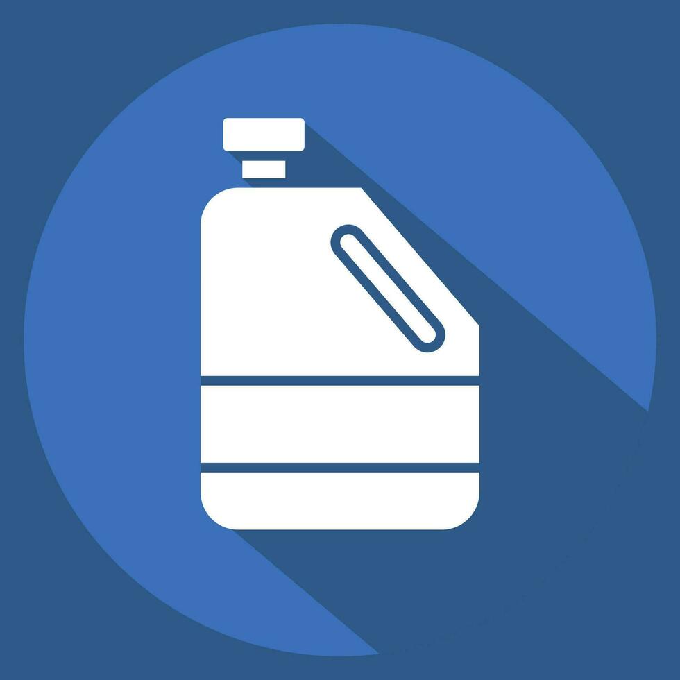 Icon Antifreeze. related to Spare Parts symbol. long shadow style. simple design editable. simple illustration vector