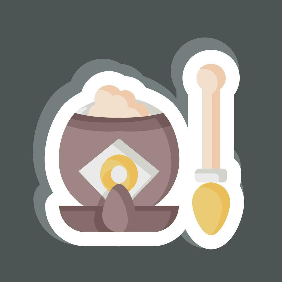 Sticker Mate Tea. related to Argentina symbol. simple design editable. simple illustration vector