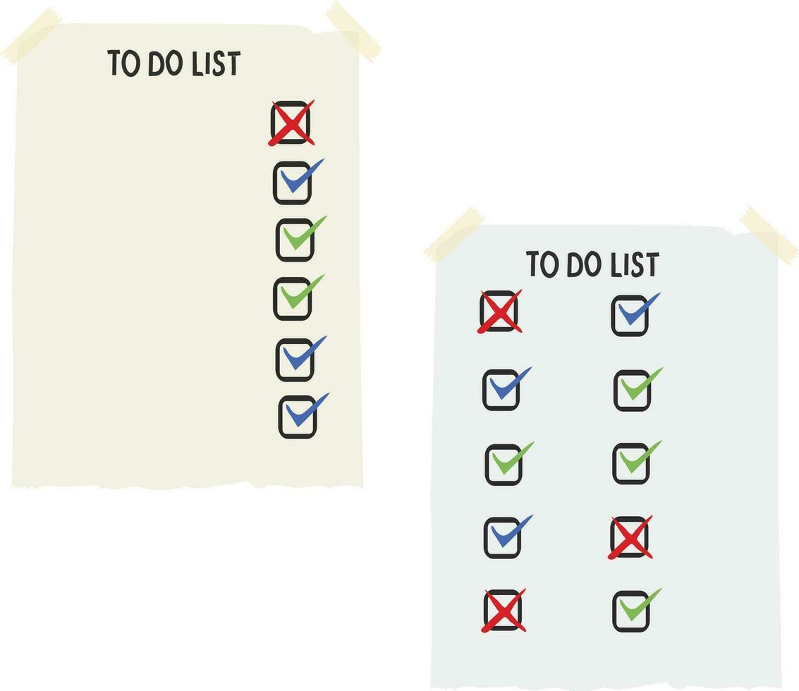To do list paper vector