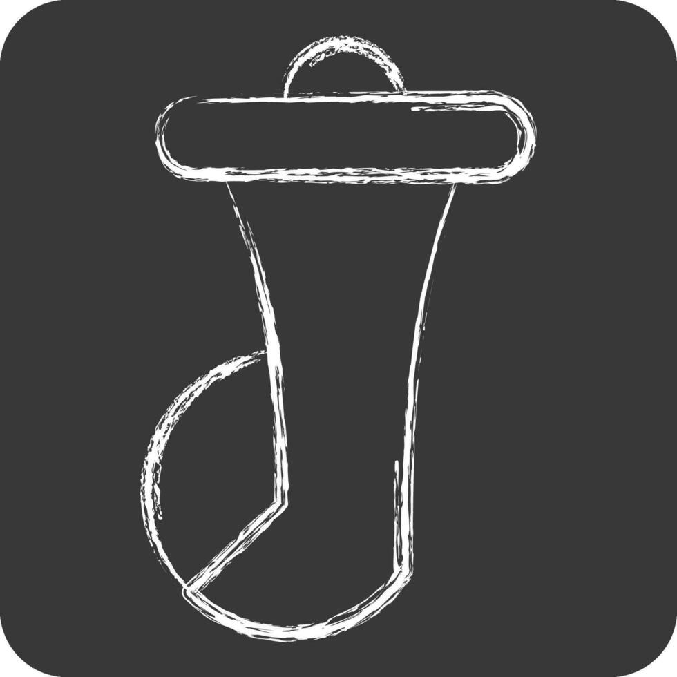 Icon Car Horn. related to Spare Parts symbol. chalk Style. simple design editable. simple illustration vector