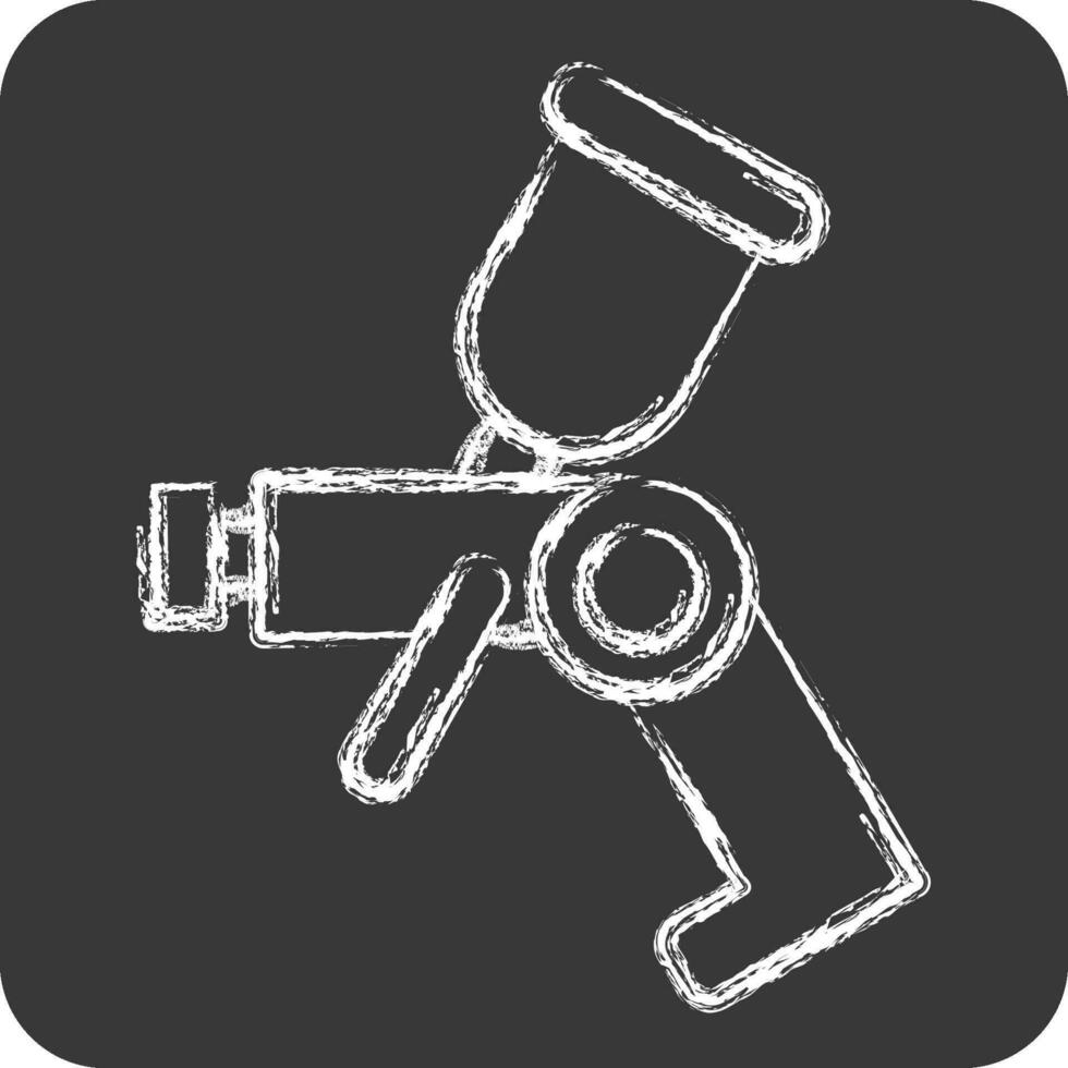 Icon Car Paint. related to Spare Parts symbol. chalk Style. simple design editable. simple illustration vector