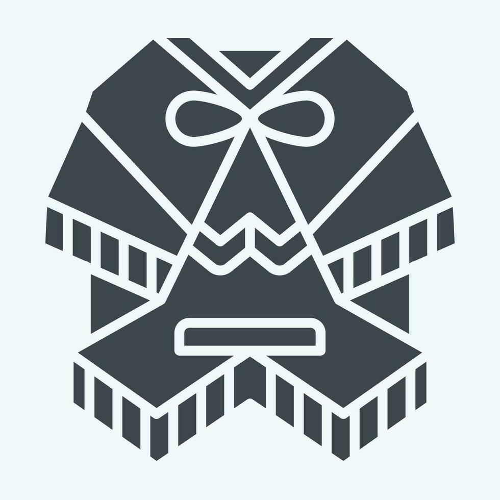 Icon Poncho. related to Argentina symbol. glyph style. simple design editable. simple illustration vector