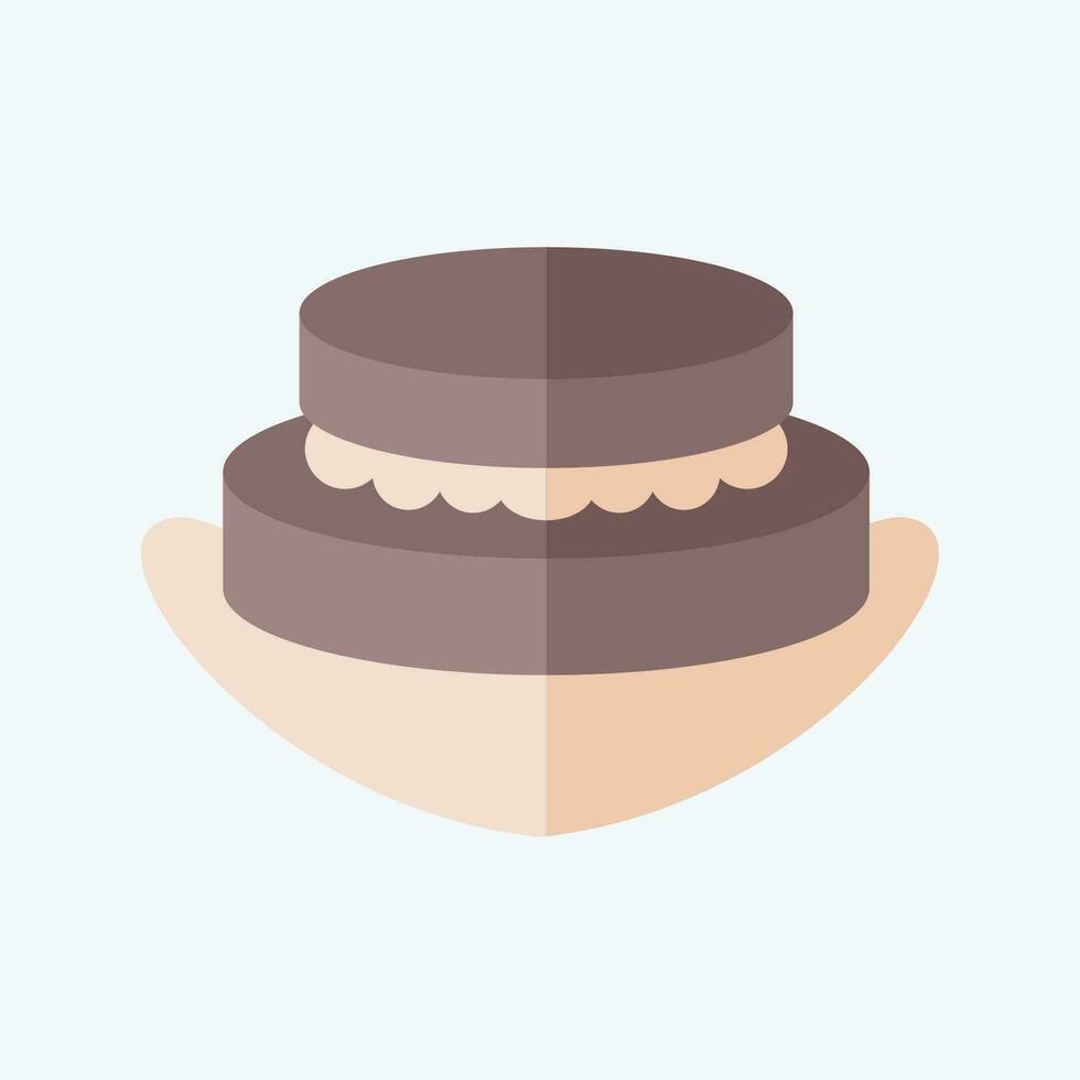 Icon Patty. related to Argentina symbol. flat style. simple design editable. simple illustration vector