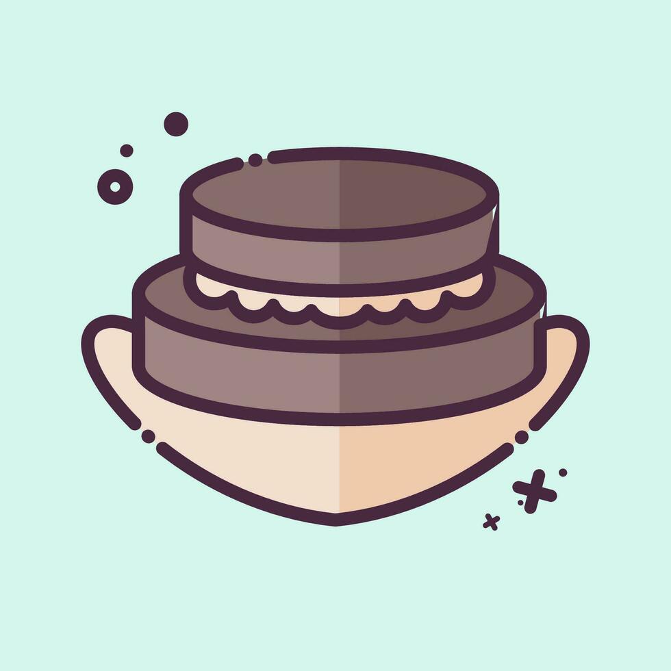 Icon Patty. related to Argentina symbol. MBE style. simple design editable. simple illustration vector
