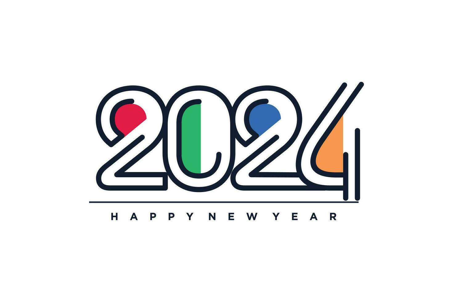 2024 logo design icon vector with creative concept 26995900 Vector Art