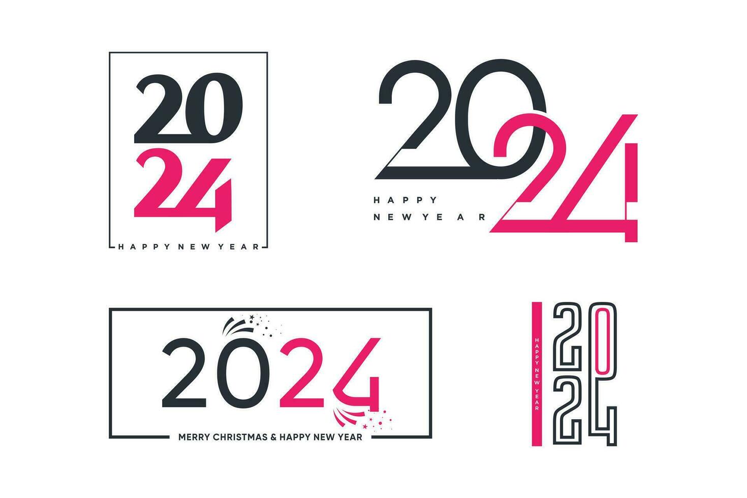 2024 logo diseño icono vector con creativo concepto