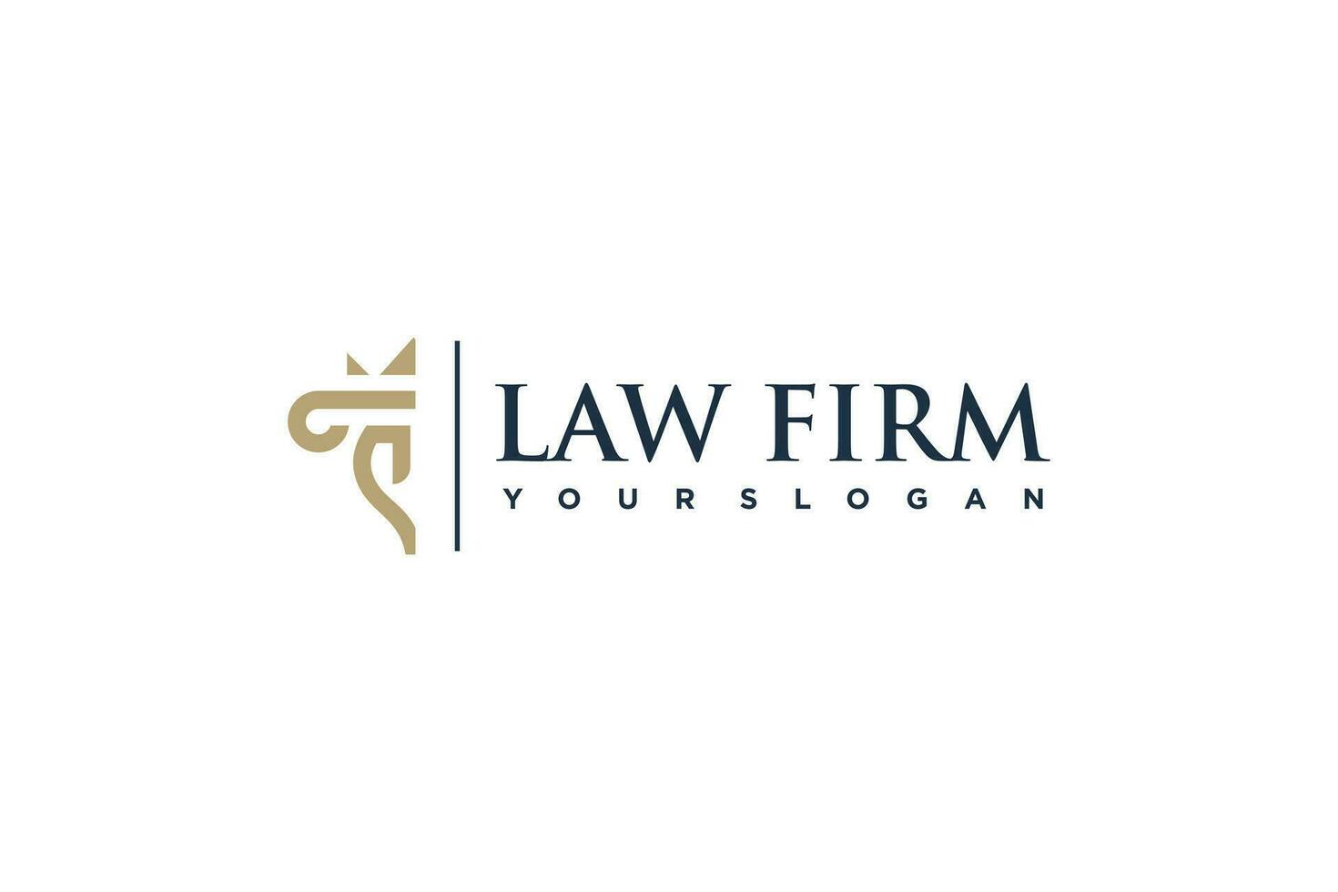 Lawyer logo element design with creative concept vector