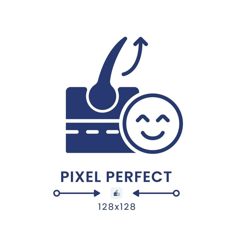 Galvanic skin response black solid desktop icon. Emotion recognition. Marketing stimuli. Pixel perfect 128x128, outline 4px. Silhouette symbol on white space. Glyph pictogram. Isolated vector image