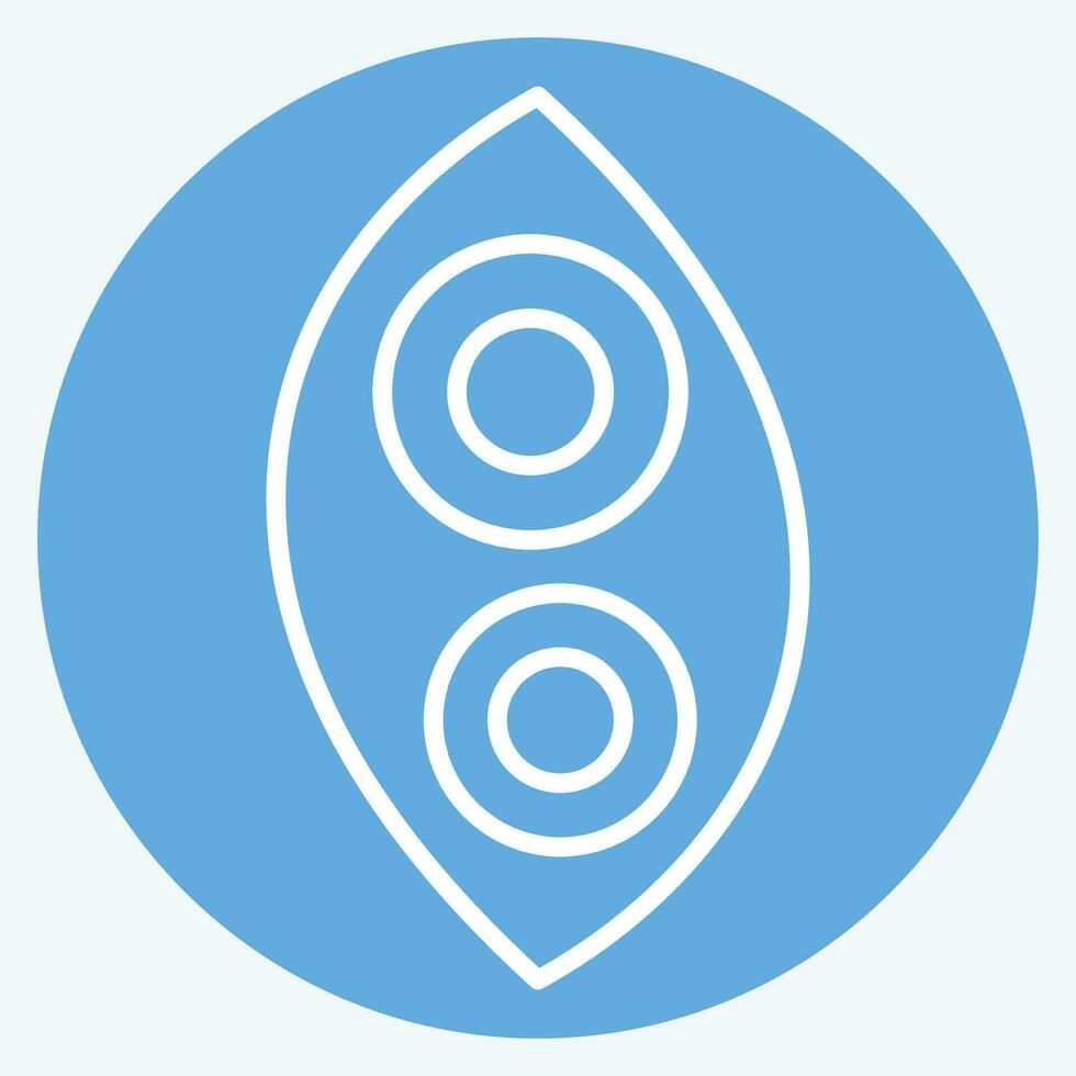 Icon Headlight. related to Spare Parts symbol. blue eyes style. simple design editable. simple illustration vector